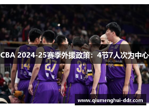 CBA 2024-25赛季外援政策：4节7人次为中心